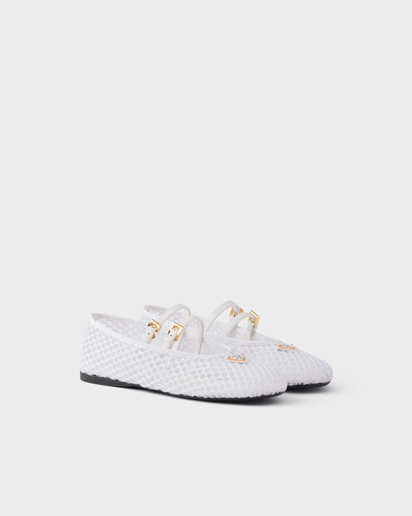 Prada Mesh fabric ballerinas White
