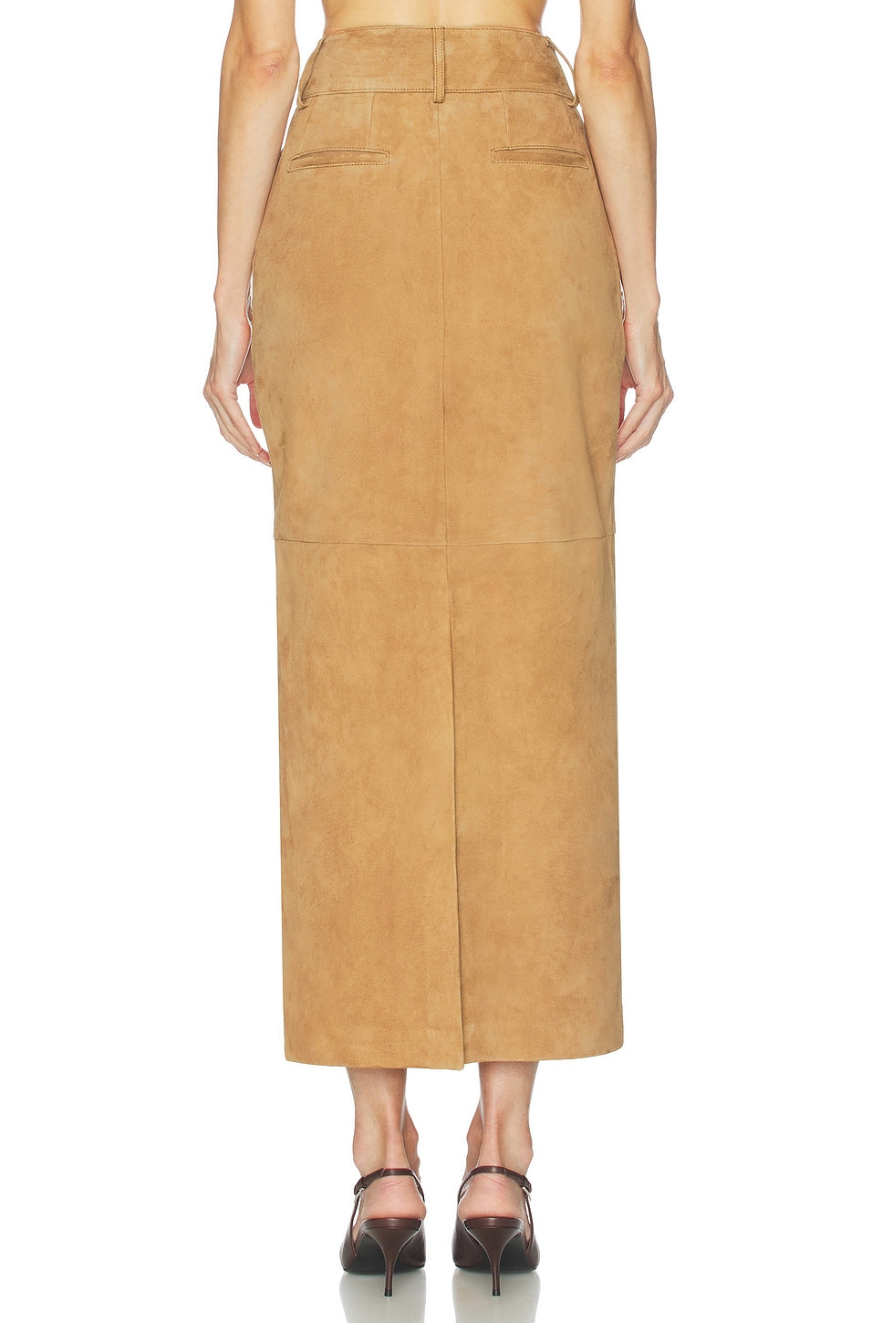 Helsa Suede Column Skirt - Couponareus