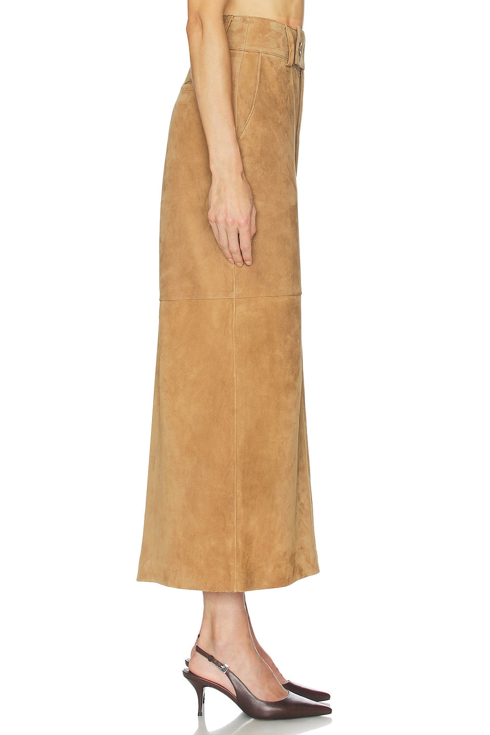 Helsa Suede Column Skirt - Couponareus