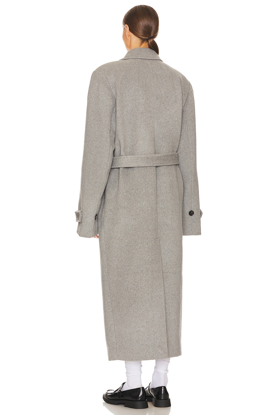 Helsa Bold Shoulder Long Coat - Couponareus