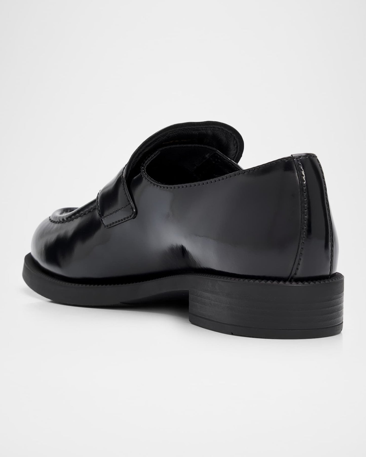 Prada Brushed Leather Loafers