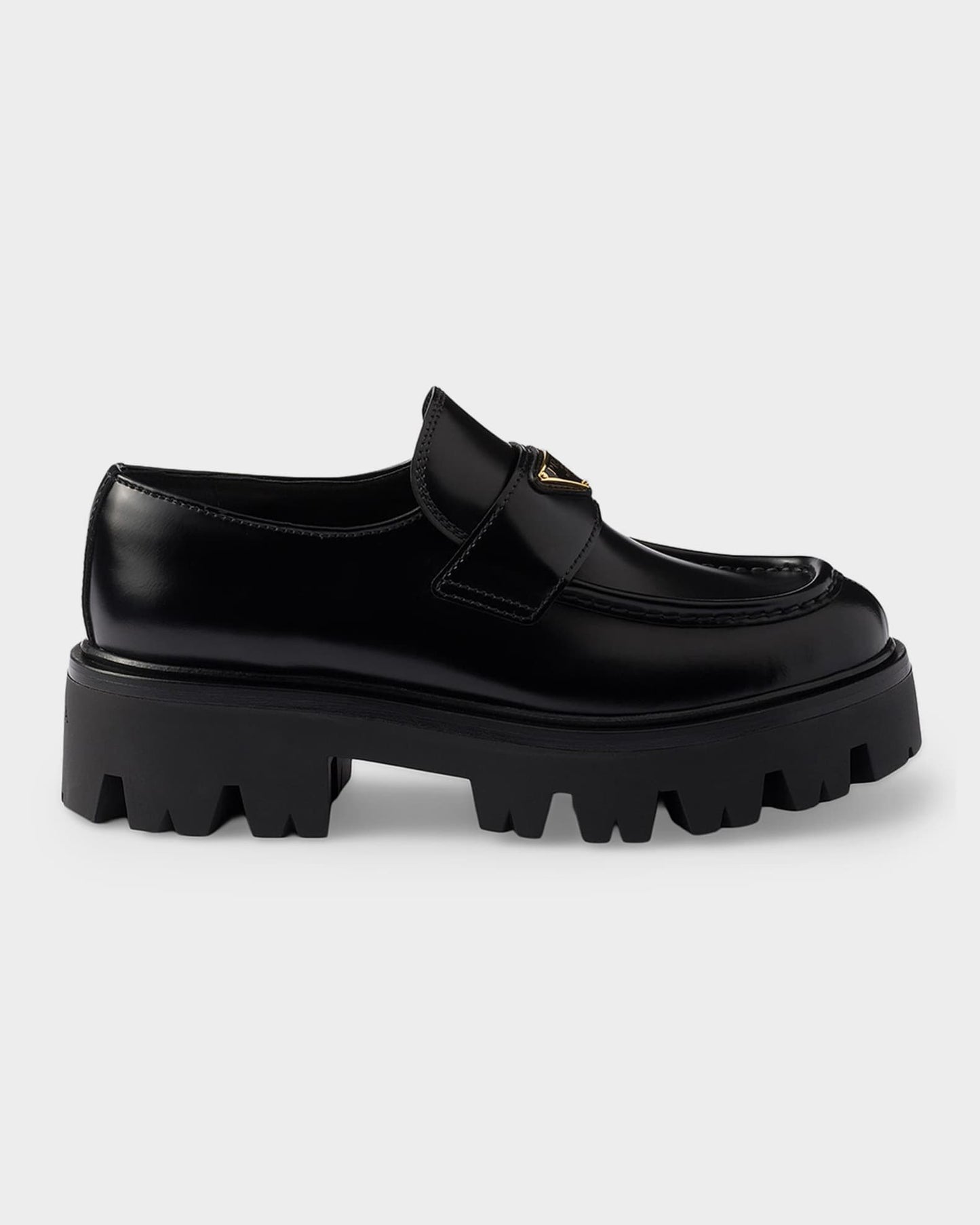 Prada Brushed Leather Loafers