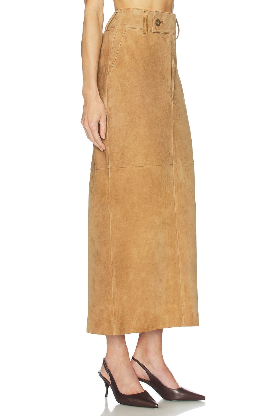 Helsa Suede Column Skirt - Couponareus