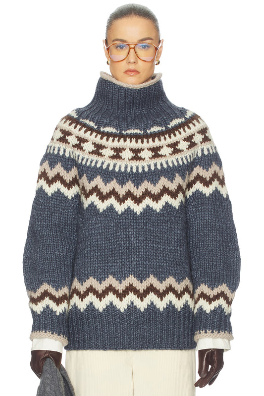 Helsa Asta Fairisle Sweater